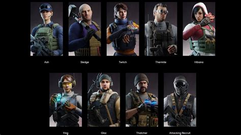 r6 characters|r6 character tracker.